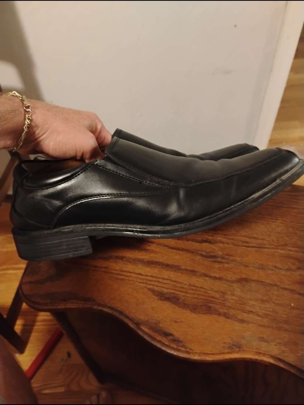 George Men’s Black Slip-On Dress Shoes